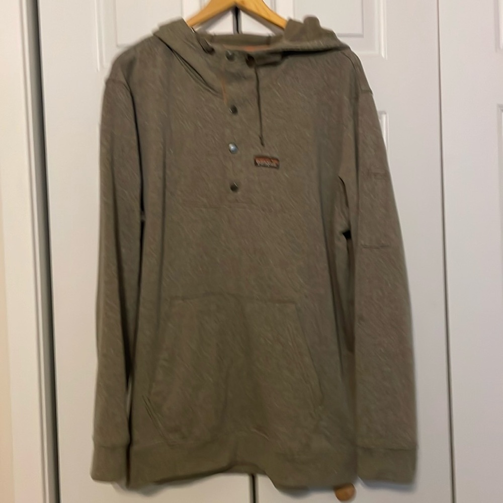 Snap close hoodie